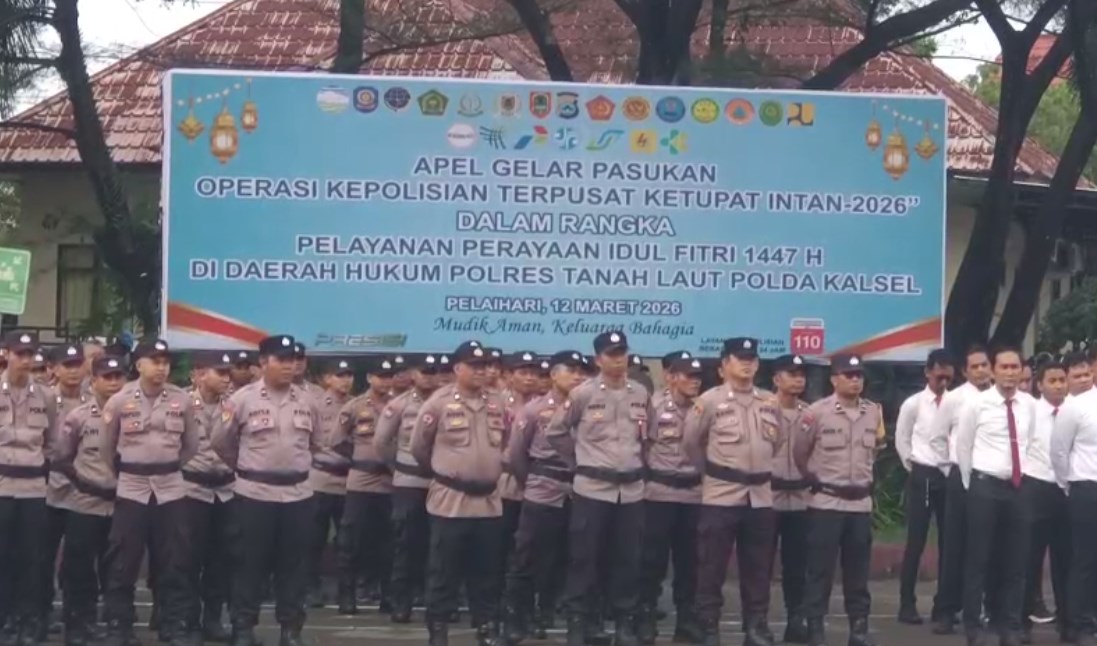 Ratusan Personel Disiapkan untuk Pengamanan Mudik Lebaran dan Obyek Wisata di Tanah Laut