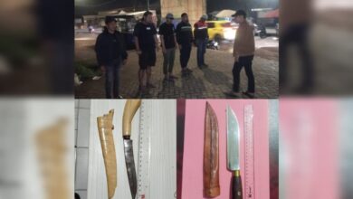 Dua Hari Berturut-turut, Polsek Banjarmasin Selatan Amankan Dua Pria Pembawa Sajam