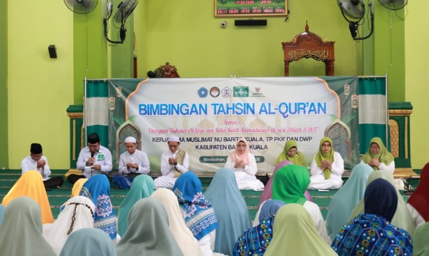 Tingkatkan Kualitas Bacaan, Muslimat NU Bersama TP PKK dan DWP Batola Gelar Tahsinul Qur’an