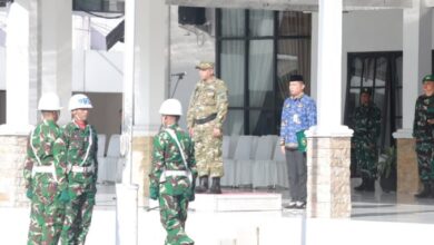 Bupati H. Bahrul Ilmi Sambut Batalyon Infanteri TP 925