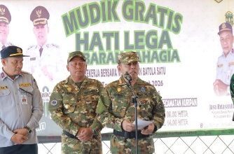 “Hati Lega Lebaran Bahagia”, Bupati Batola Lepas Peserta Mudik Gratis