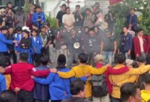 Aliansi Bemsi Kalsel Terlibat Aksi Saling Dorong Saat Unjuk Rasa