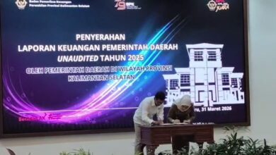 BPK RI Perwakilan Kalsel Terima 14 LKPD Unaudited