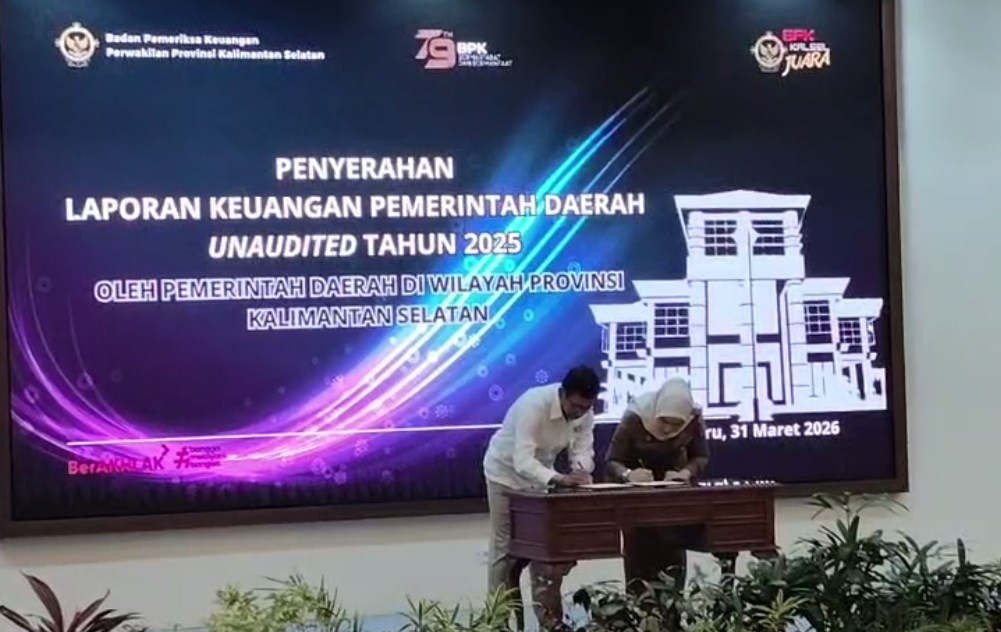 BPK RI Perwakilan Kalsel Terima 14 LKPD Unaudited