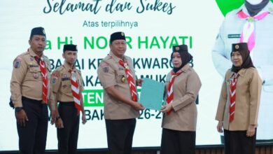 Hj. Noor Hayati Bahrul Ilmi Resmi Terpilih Sebagai Ketua Kwarcab Barito Kuala