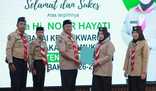 Hj. Noor Hayati Bahrul Ilmi Resmi Terpilih Sebagai Ketua Kwarcab Barito Kuala
