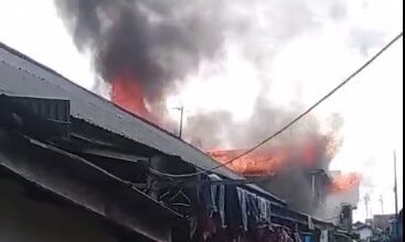 Kebakaran Di Belitung Darat Hanguskan Sejumlah Rumah Warga