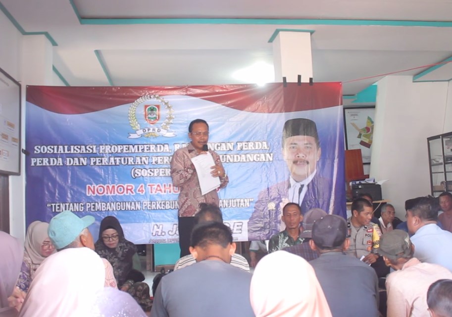 H. Jahrian Ajak Warga Kelola Sawit Berkelanjutan dan Janjikan Perbaikan Infrastruktur