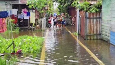 Banjir Rob Kembali ‘Sapa’ Sejumlah Wilayah di Banjarmasin