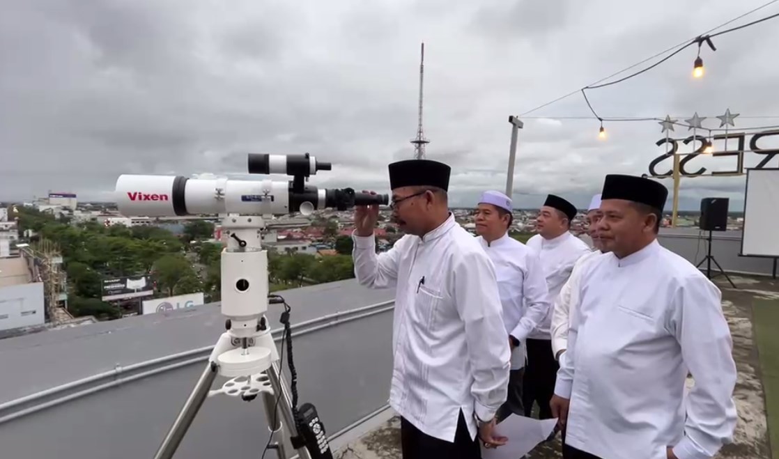Iduladha Jatuh pada 27 Mei, Hilal di Banjarmasin Sempat Tertutup Awan