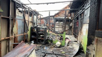 3 Rumah di Gang Guntur Banjarmasin ‘Dilalap’ Api
