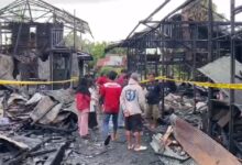 Delapan Bangunan di Gang Pelangi Terbakar