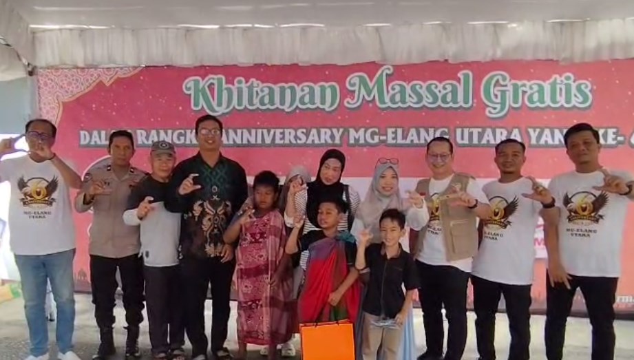 MG Elang Utara Bersama Mitra Gelar Sunatan Massal Gratis di Sungai Andai