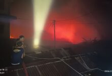 Kebakaran Pasar Lima (Foto: Warga)