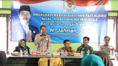 Sambil Serap Aspirasi Petani di Barito Kuala, DPRD Kalsel Tekankan Penguatan Nilai Pancasila