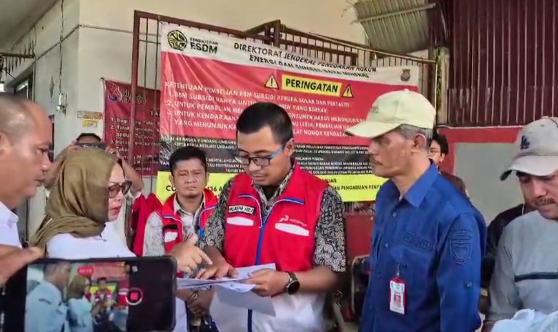 Tim Pengawasan BBM Bersubsidi Tala Temukan Data Tak Sinkron di SPBU Nelayan Tabanio