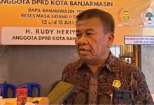 anggota DPRD Kota Banjarmasin dari Fraksi Golkar, Rudy Heriyadi