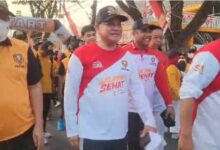 Semarakkan HUT RI, DPD Hanura Kalsel Gelar Jalan Sehat Berhadiah