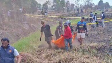 Penemuan Jasad Pemancing Ikan di Bekas Lahan Terbakar