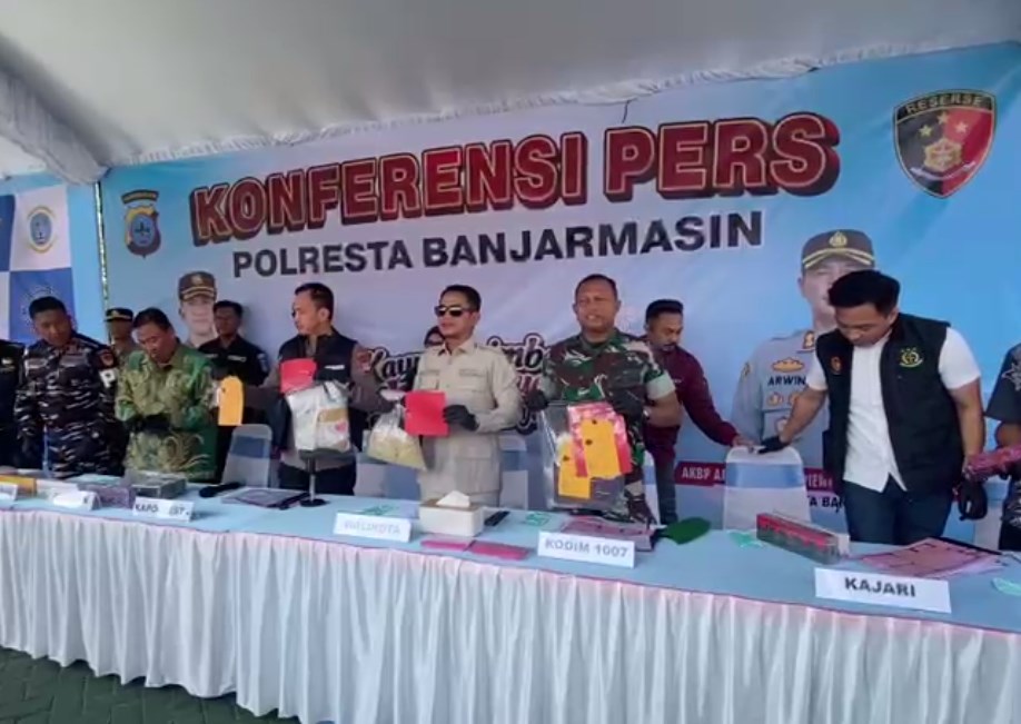 Kpnferensi Polresta Banjarmasin