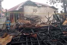 1 Rumah Kos Kosong 8 Sekat di Komplek DPR Banjarmasin Terbakar
