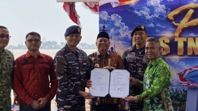 diresmikannya Pos TNI AL Marabahan,