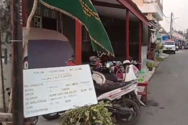 Rumah Duka Nurdin, Relawan Karhutla ( Foto: Duta TV)