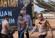 Wakapolres Tanah Laut Salurkan 6.200 Liter Air Bersih