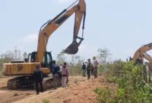 Eksekusi lahan di kawasan Pondok Sarai RT 13 Desa Jorong