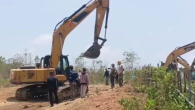 Eksekusi lahan di kawasan Pondok Sarai RT 13 Desa Jorong