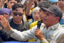 Aksi unjuk rasa yang digelar BEM se-Kalimantan Selatan bersama Aliansi Rakyat Kalsel