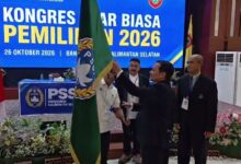 Hasnuryadi Sulaiman kembali dipercaya memimpin organisasi Persatuan Sepak Bola Seluruh Indonesia atau PSSI Kalimantan Selatan periode 2026