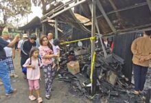 Para korban kebakaran di Gang Swadaya dan Setia