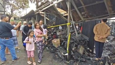 Para korban kebakaran di Gang Swadaya dan Setia