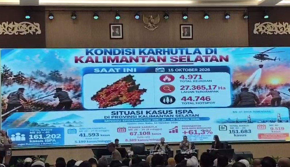 Polda Kalsel Optimalkan Drone dan Sulfaktan untuk Atasi KARHUTLA