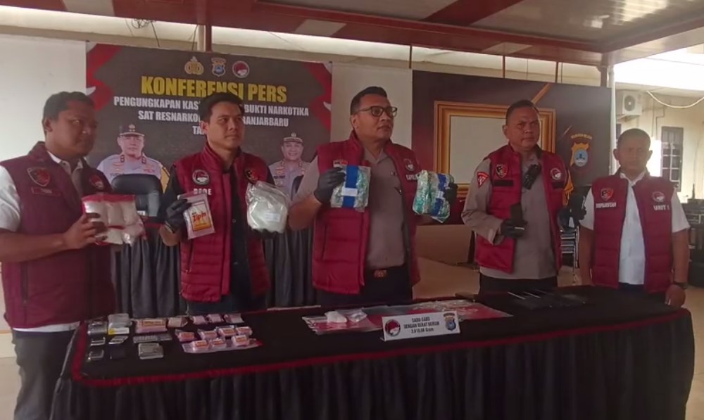 Polres Banjarbaru Gagalkan Peredaran 3,6 Kg Sabu
