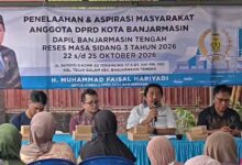 Anggota DPRD Kota Banjarmasin, Muhammad Faisal Heriyadi, menggelar reses atau penelaahan aspirasi masyarakat di kawasan Kelurahan Teluk Dalam