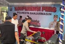 Polresta Banjarmasin Amankan 4 Pria dan Sita Ratusan Obat Terlarang