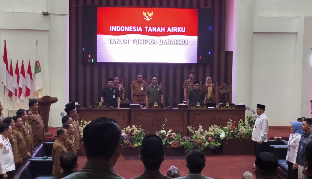 Rapat paripurna dipimpin Wakil Ketua I DPRD Tanah Bumbu